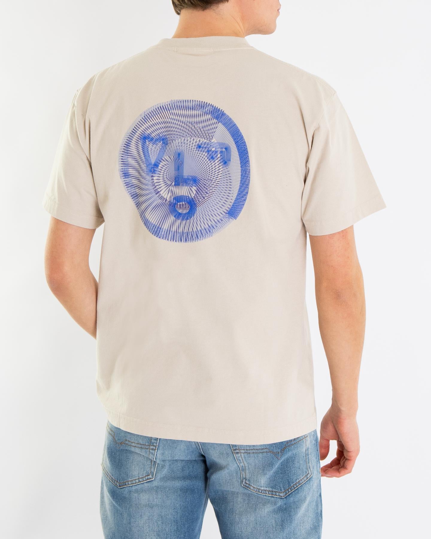 Heren Spiral Face T-Shirt Cement