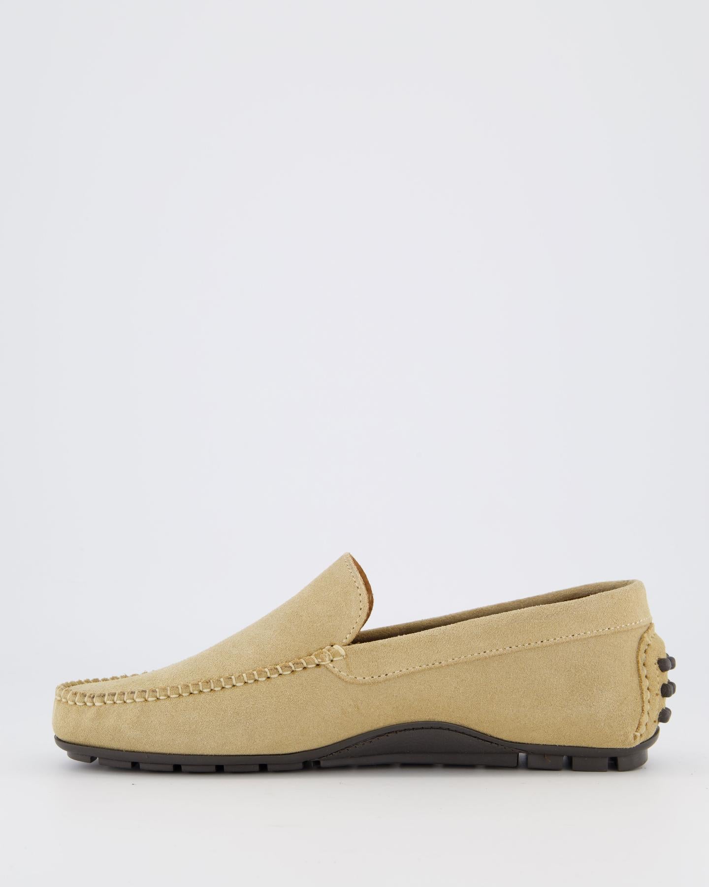 Heren Driver Loafer Beige