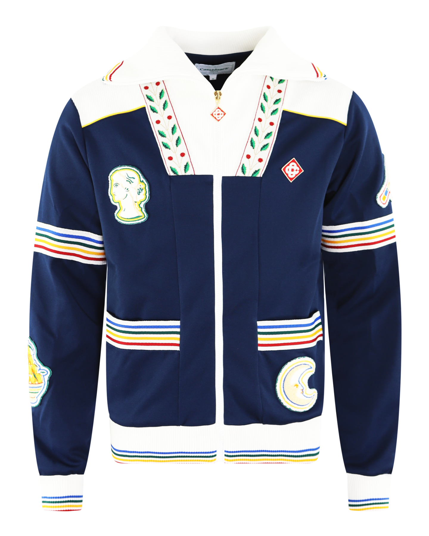 Heren Mens Varsity Track Jacket