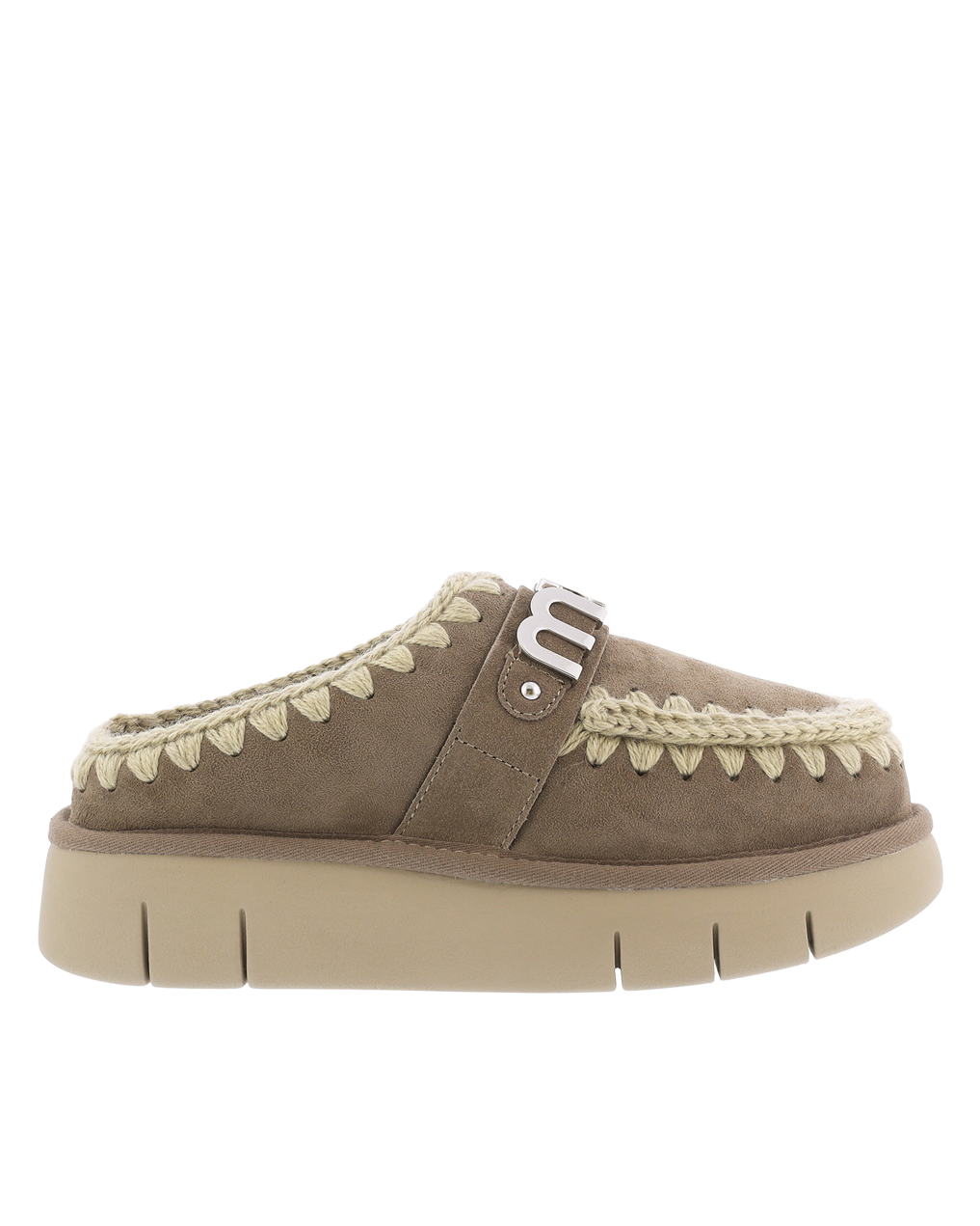 Dames Bounce Clog Logo Elephant Grey