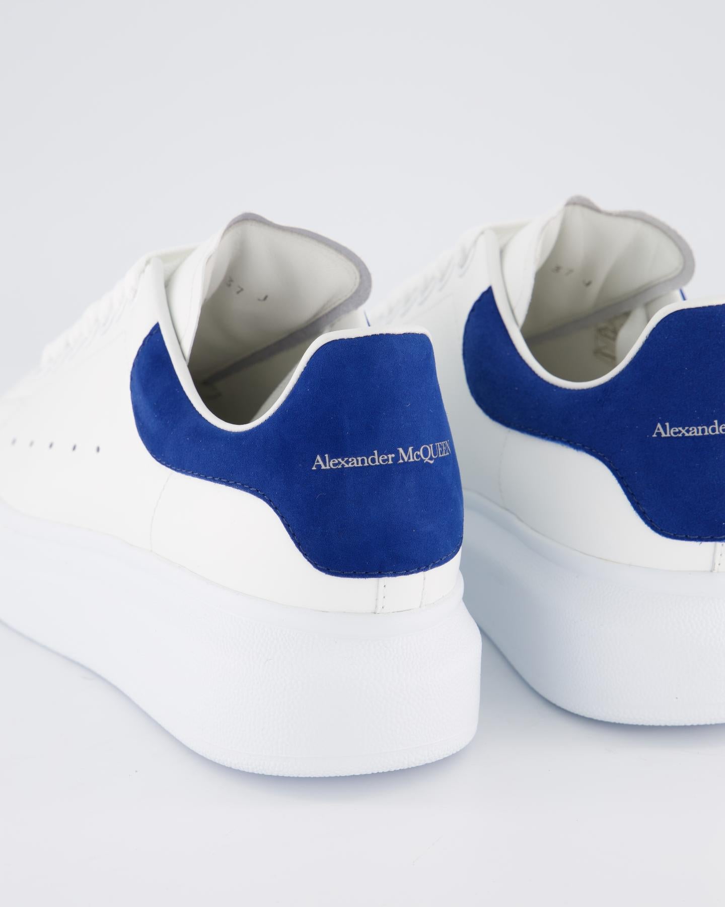 Dames Oversized Sneaker wit/blauw