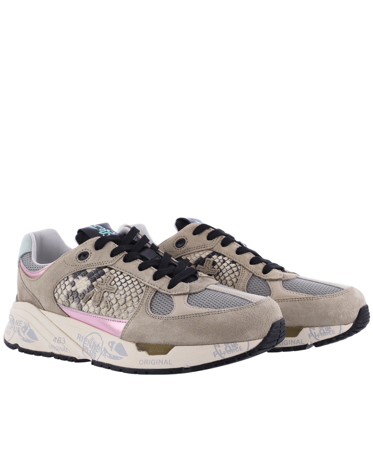 Dames Mase D Sneakers Beige/Roze