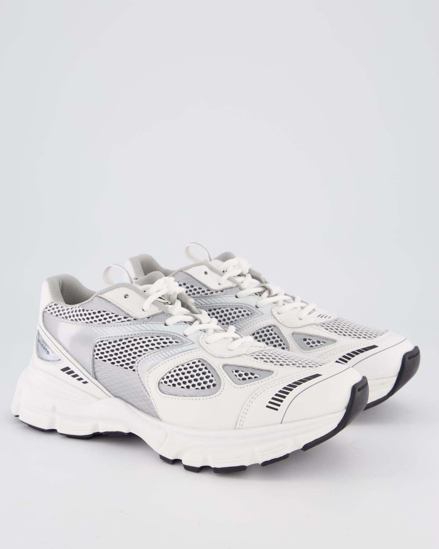 Heren Marathon Runner White Silver