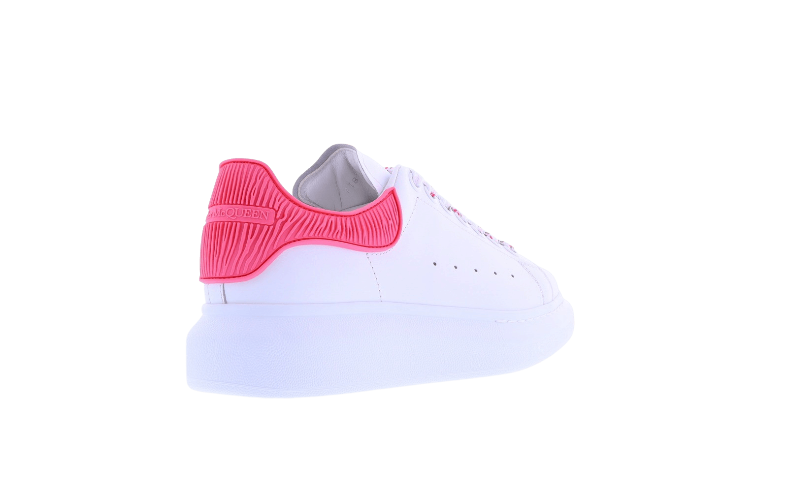 Dames Oversized Sneaker wit/coral