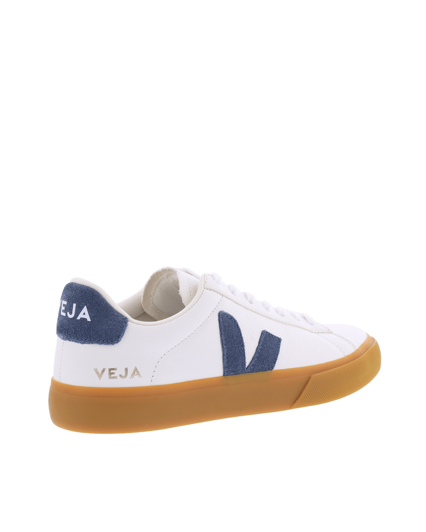 Dames Campo Sneaker Leer Wit/Blauw