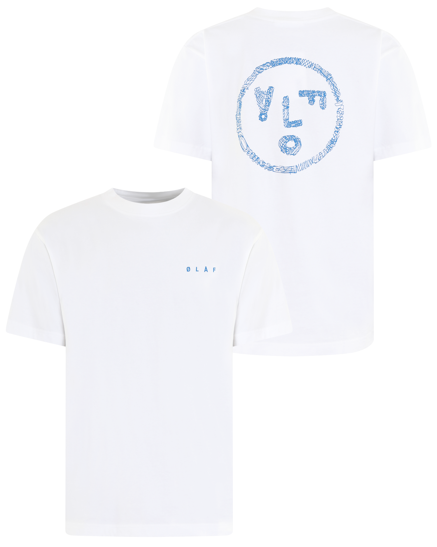 Heren Scribble Face Tee