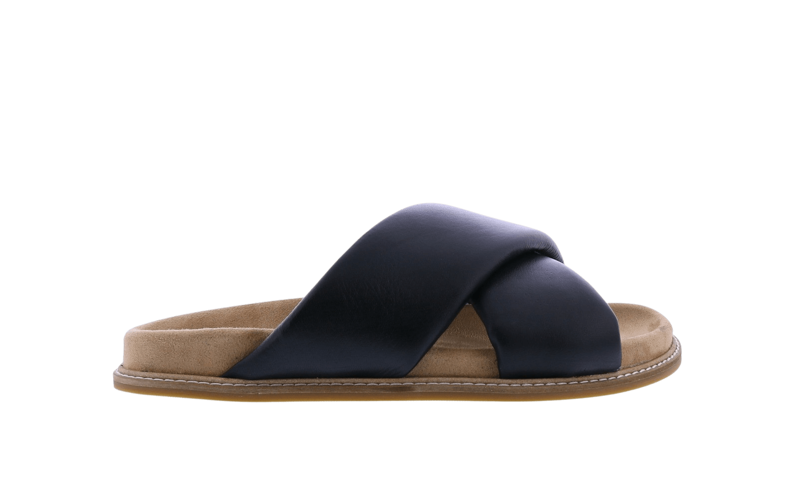 Dames Leather Band Slipper