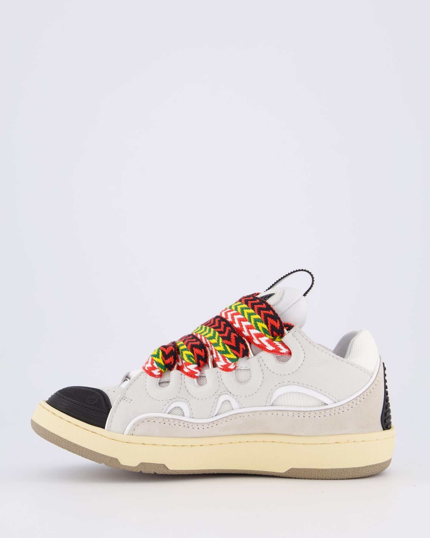 Dames Curb Sneaker Wit/Multi