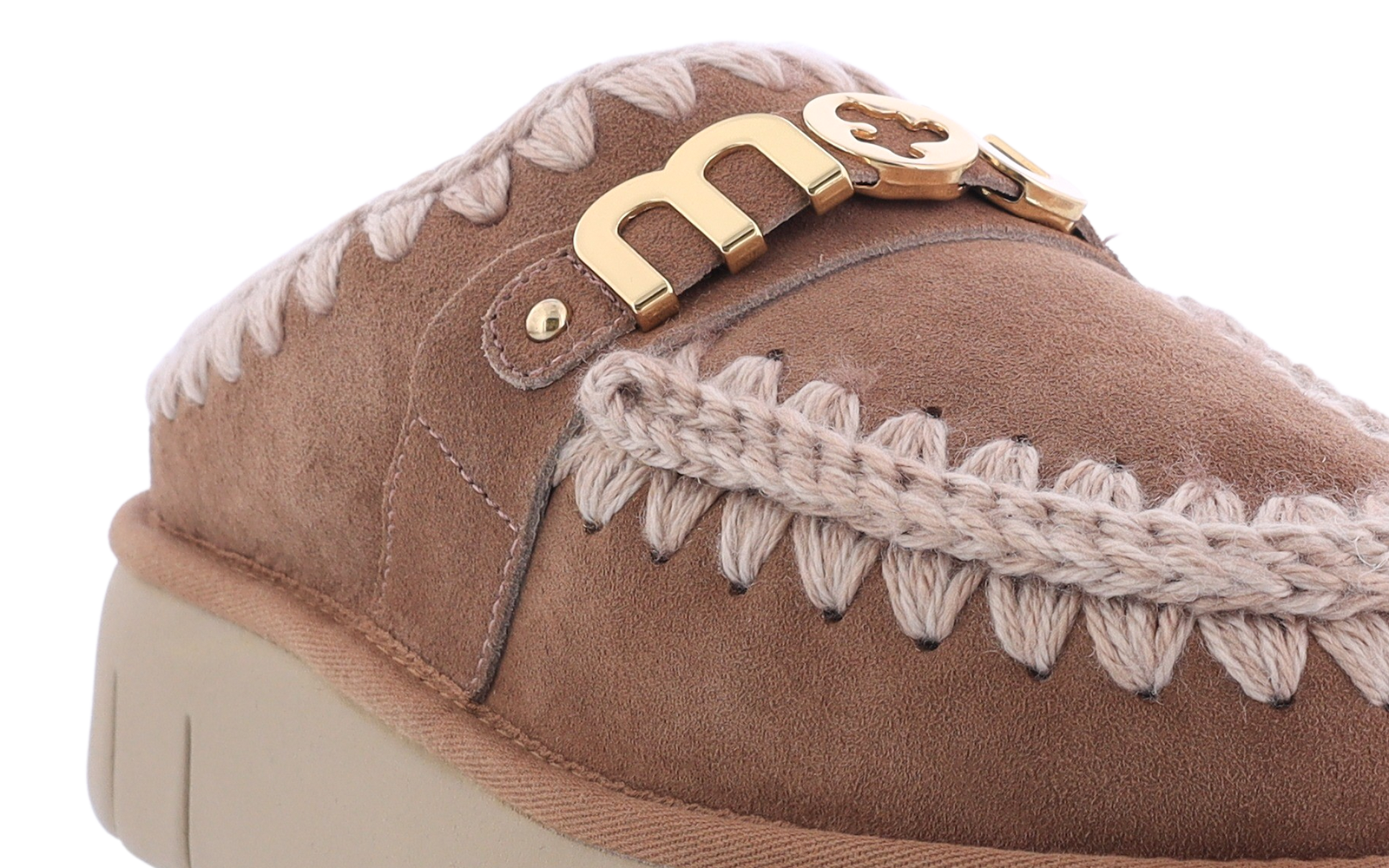 Dames Bounce Clog Logo Pink Brown