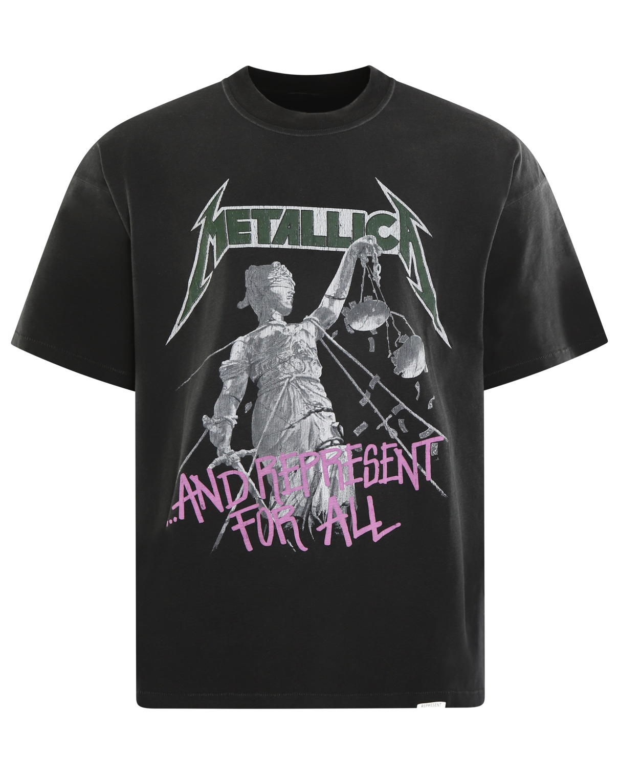 Heren Metallic Justice T-Shirt