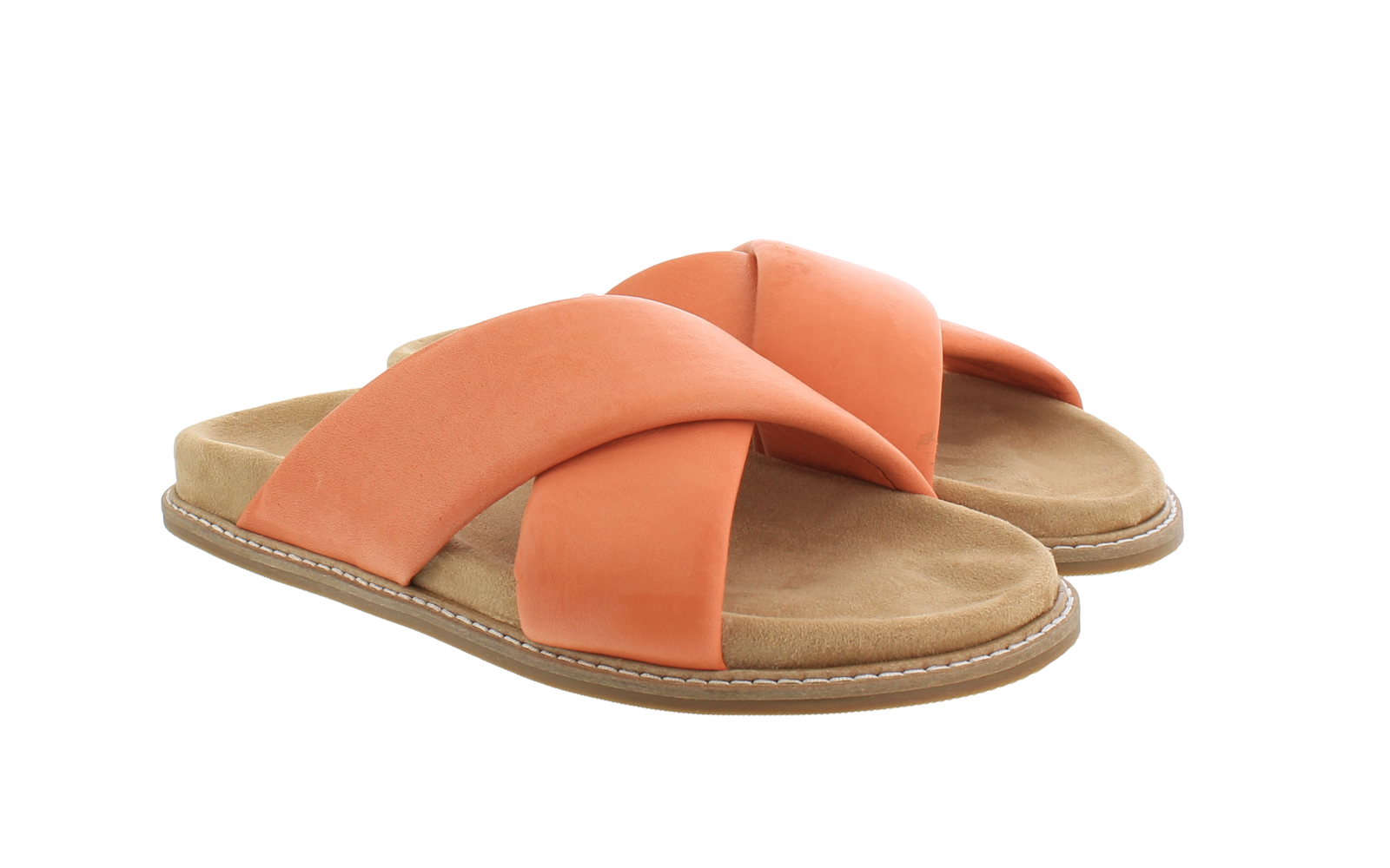 Dames Leather Band Slipper