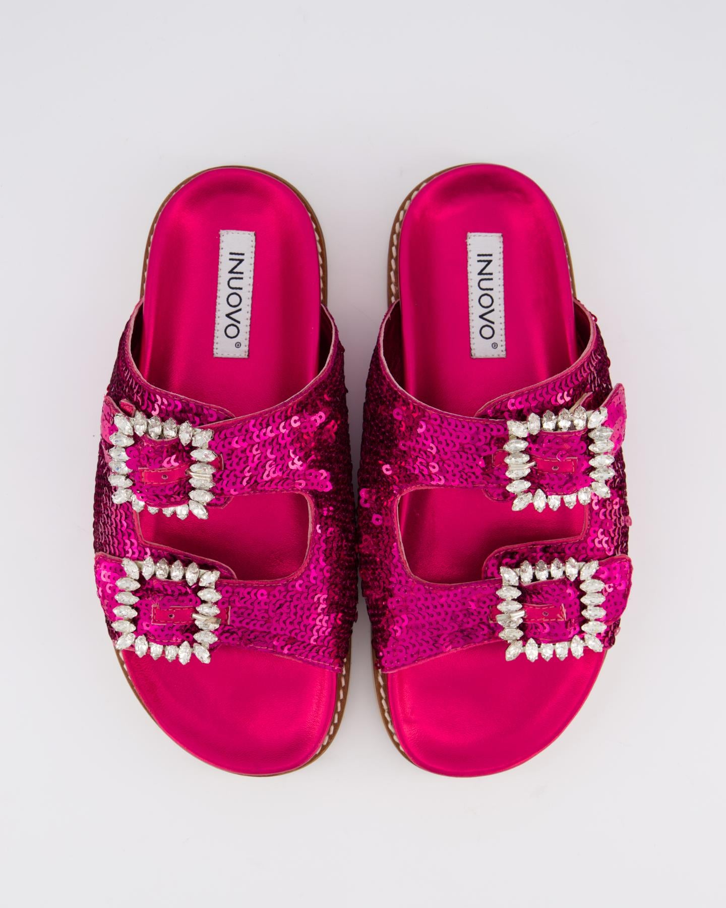 Dames Buckle Slipper Roze