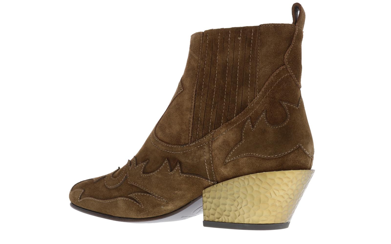 Dames Metal heel carre