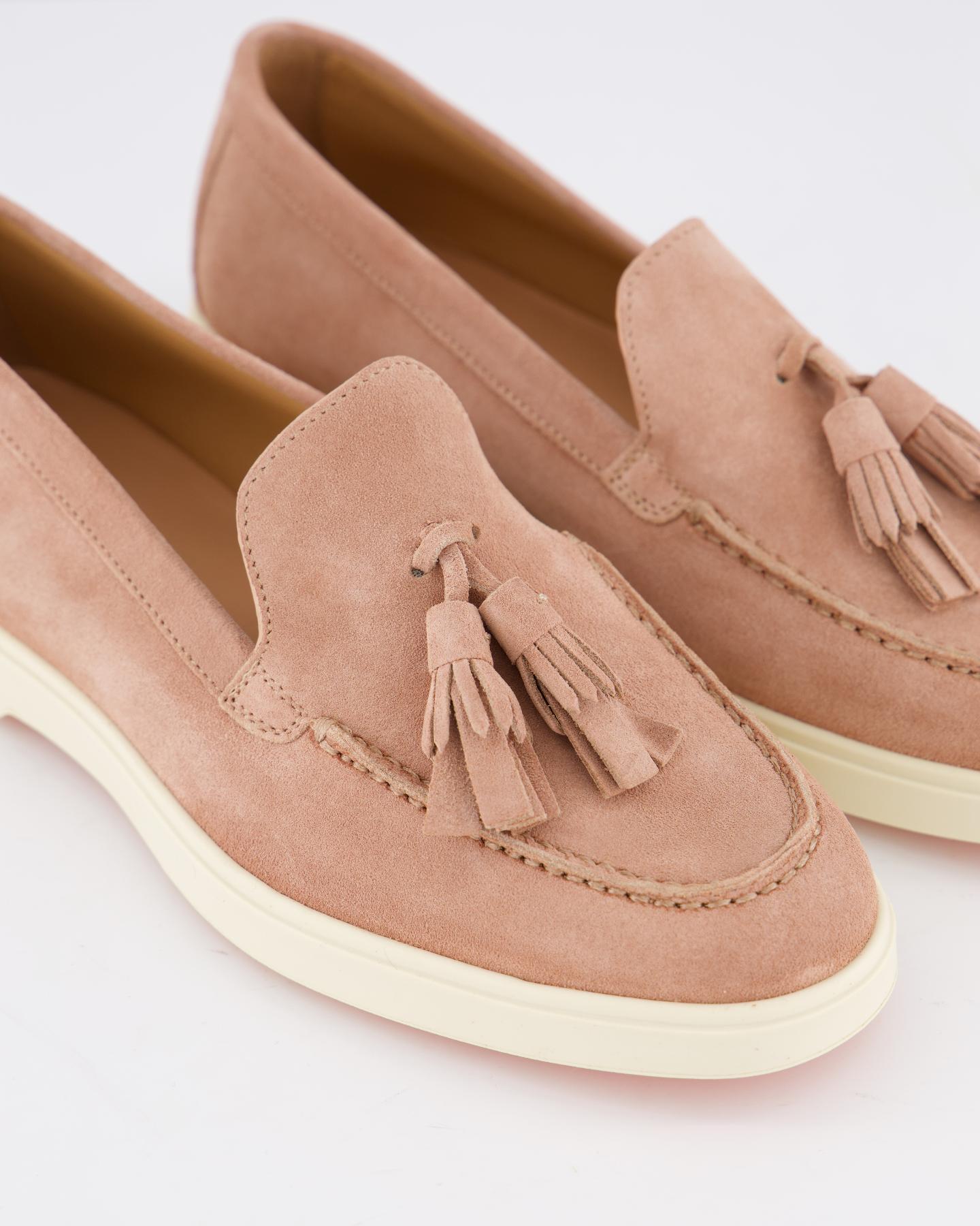 Santoni Dames Feudal Loafer Powder - Eleganza.nl