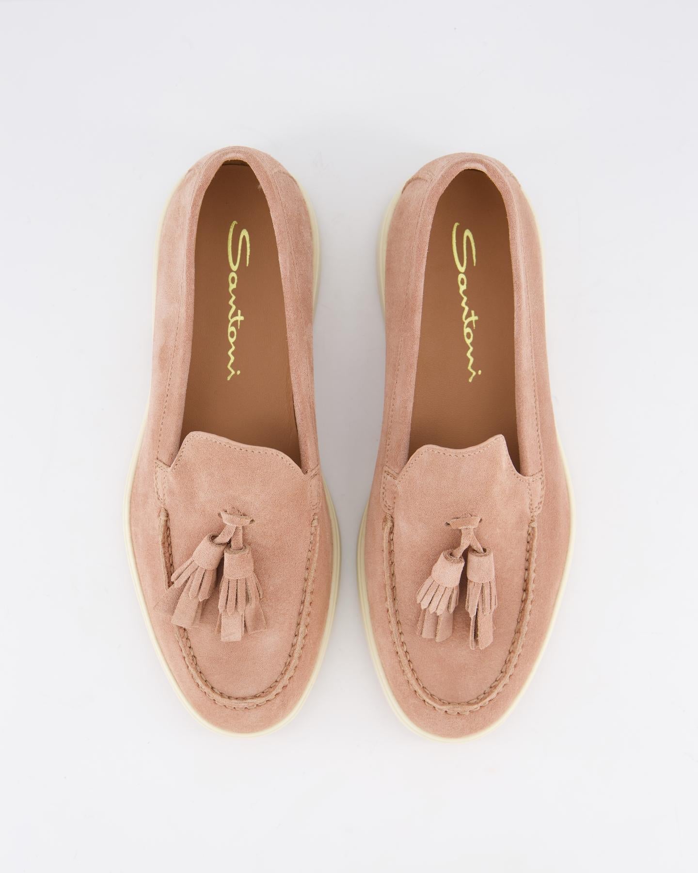 Santoni Dames Feudal Loafer Powder - Eleganza.nl