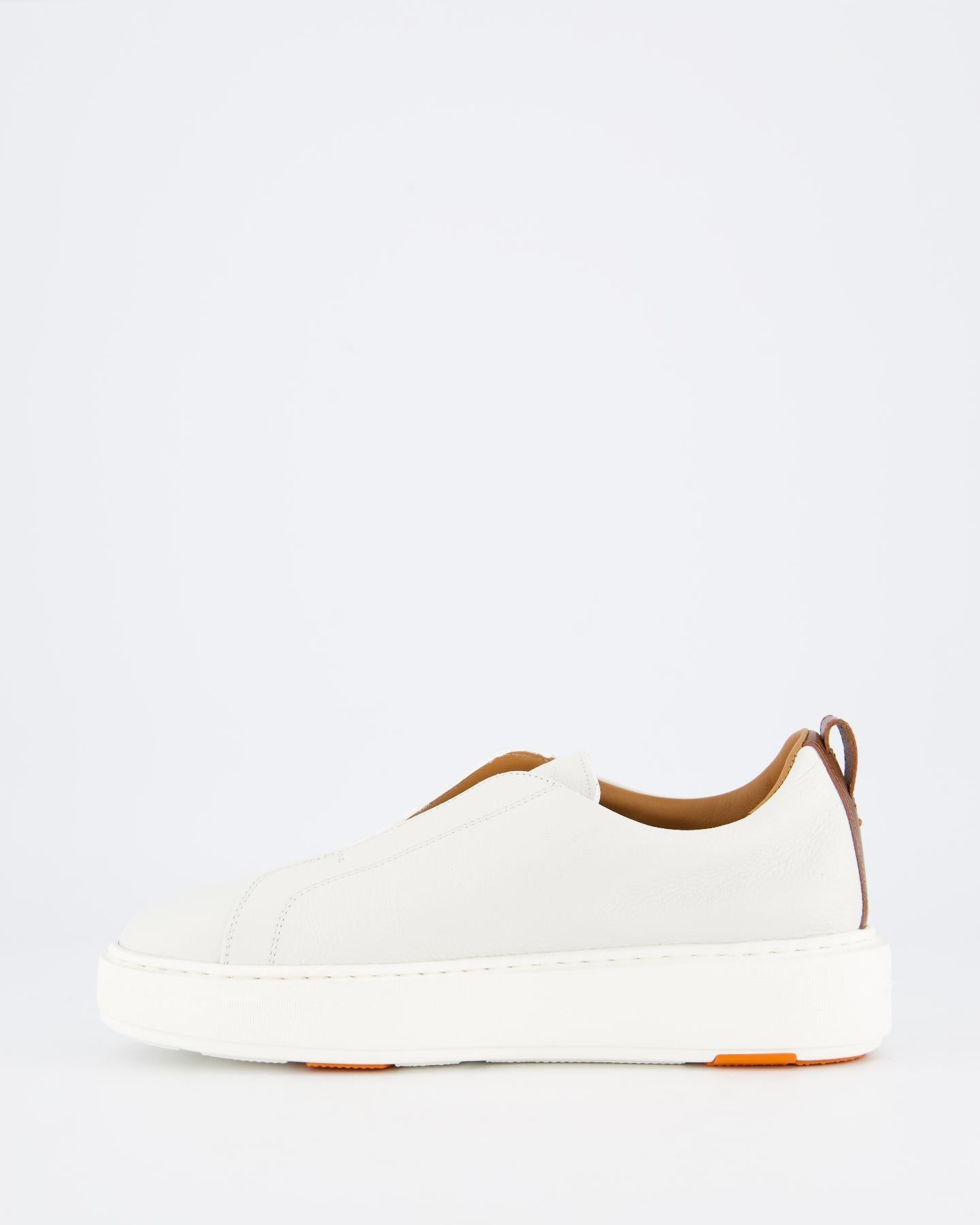 Santoni Dames Victory Sneaker Beige - Eleganza.nl