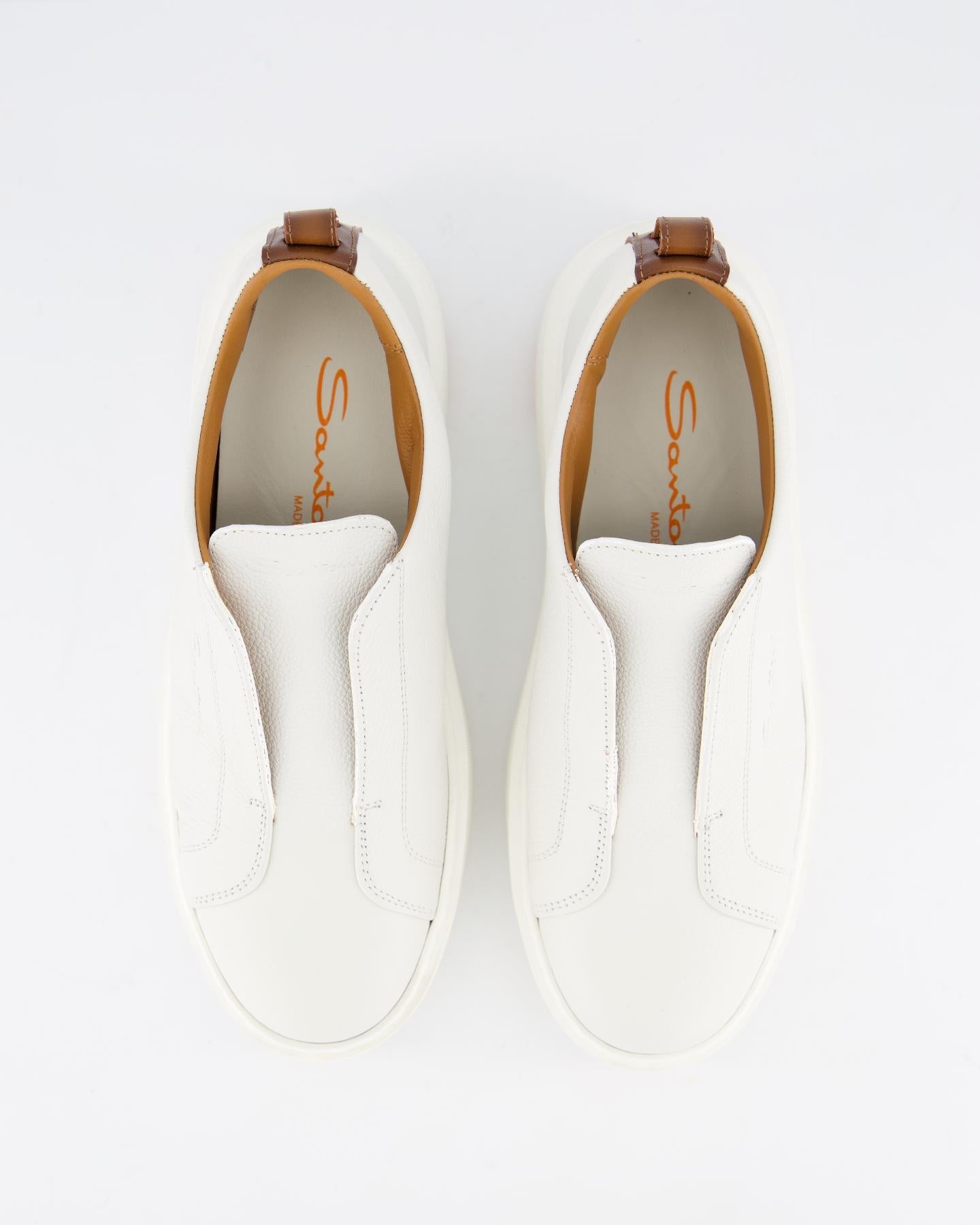 Santoni Dames Victory Sneaker Beige - Eleganza.nl