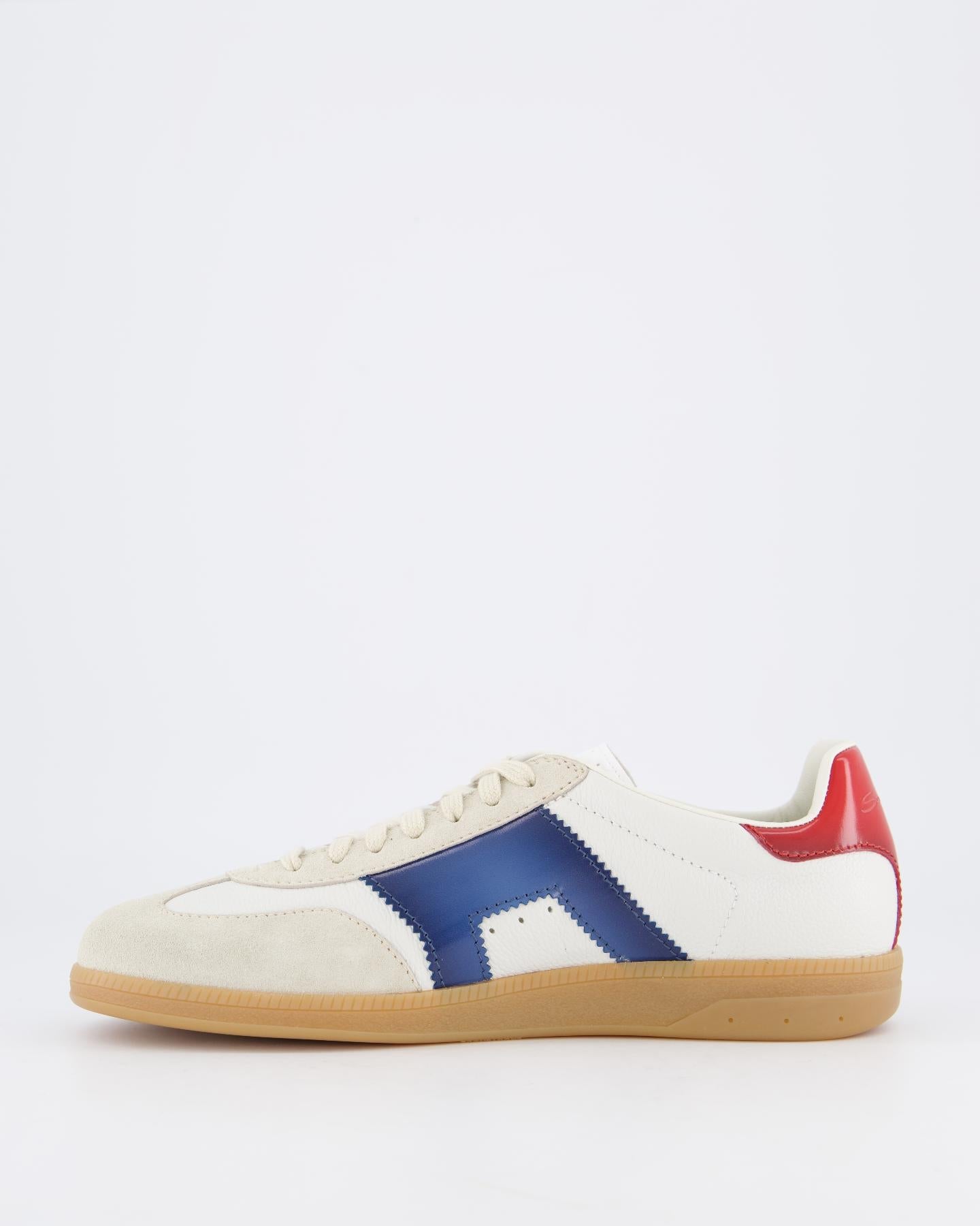 Santoni Heren DBS Olympic White / Blu - Eleganza.nl