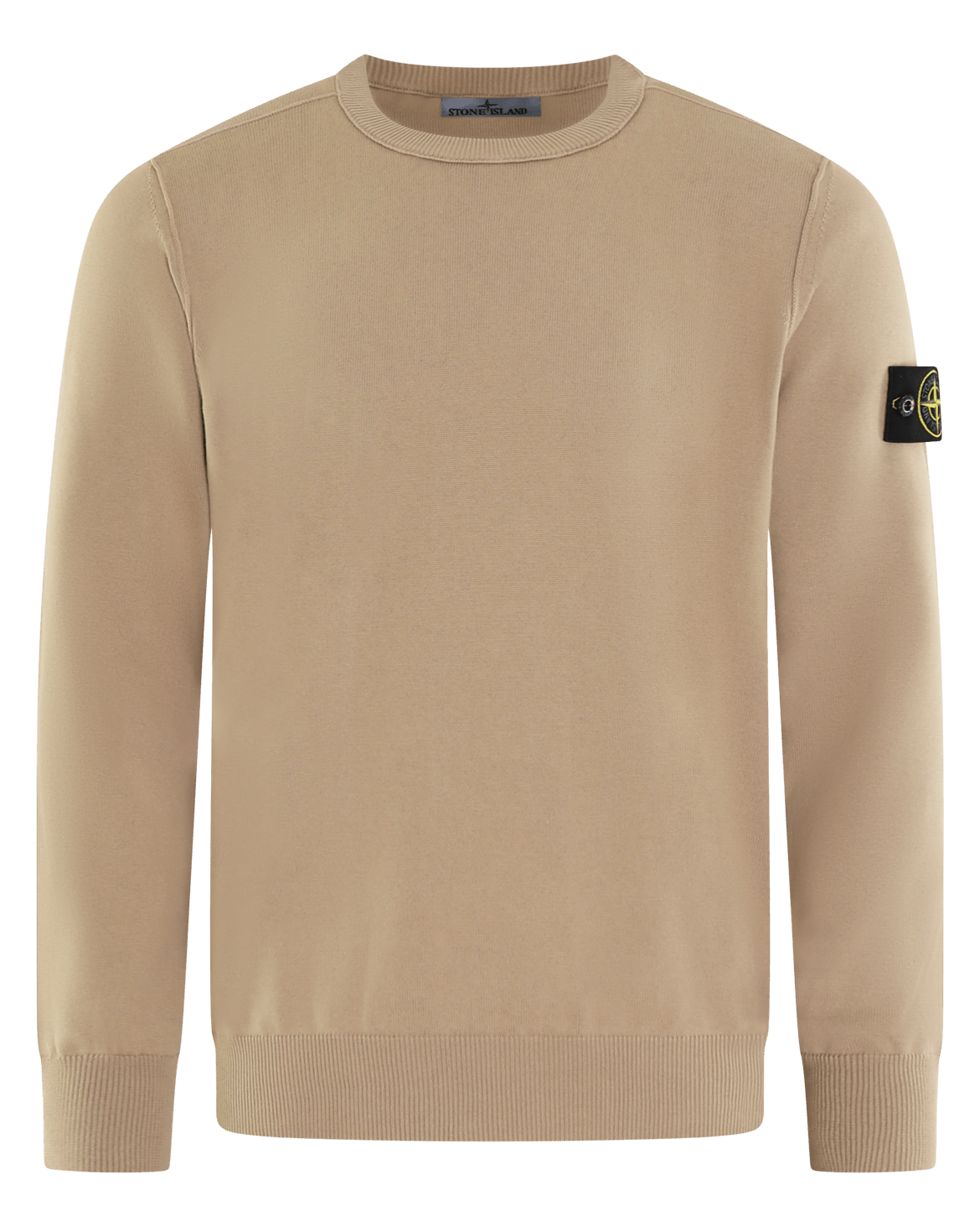 Stone Island Heren Logopatch Crew Neck Bruin - Eleganza.nl