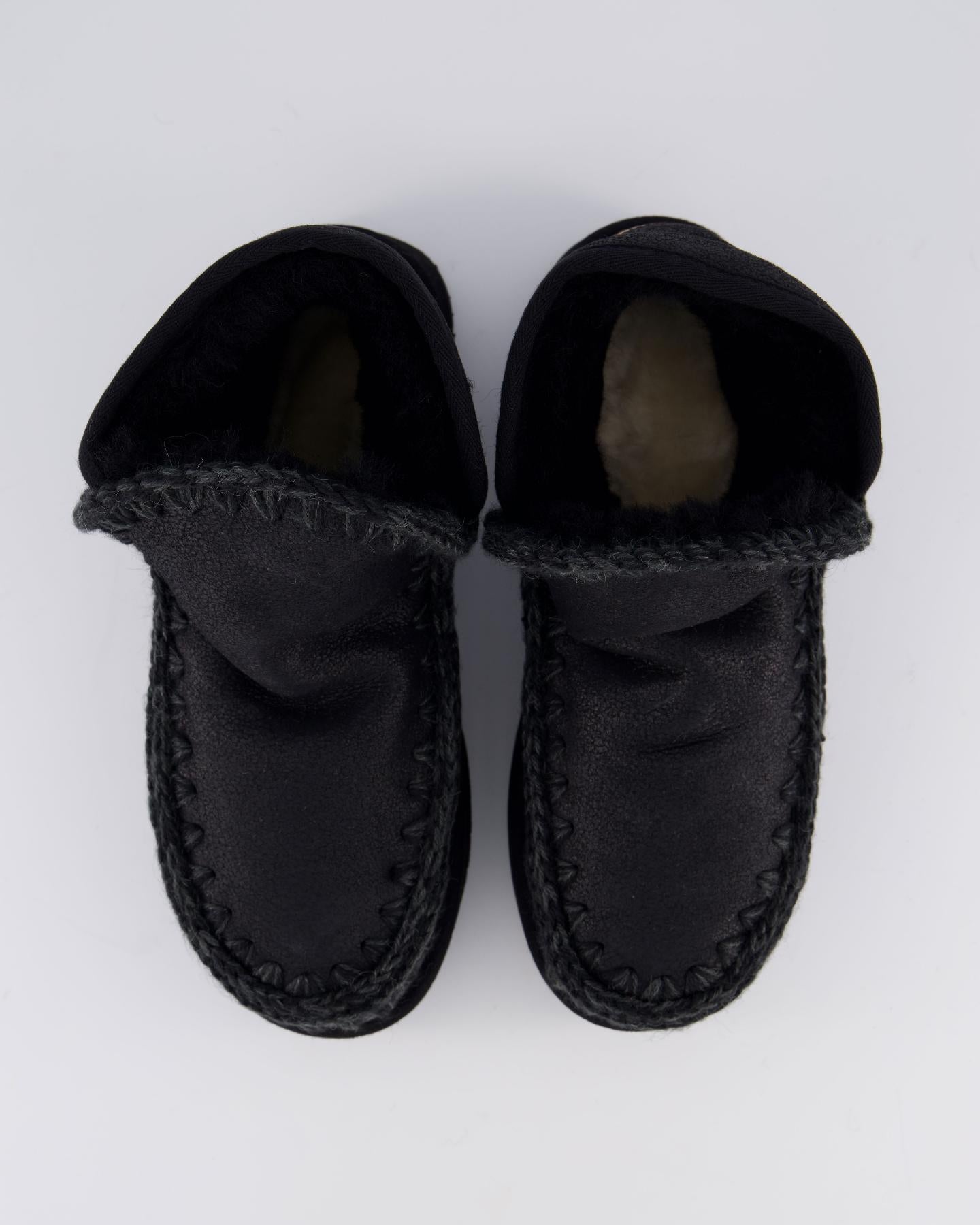 Dames Mini Eskimo Platform Zwart