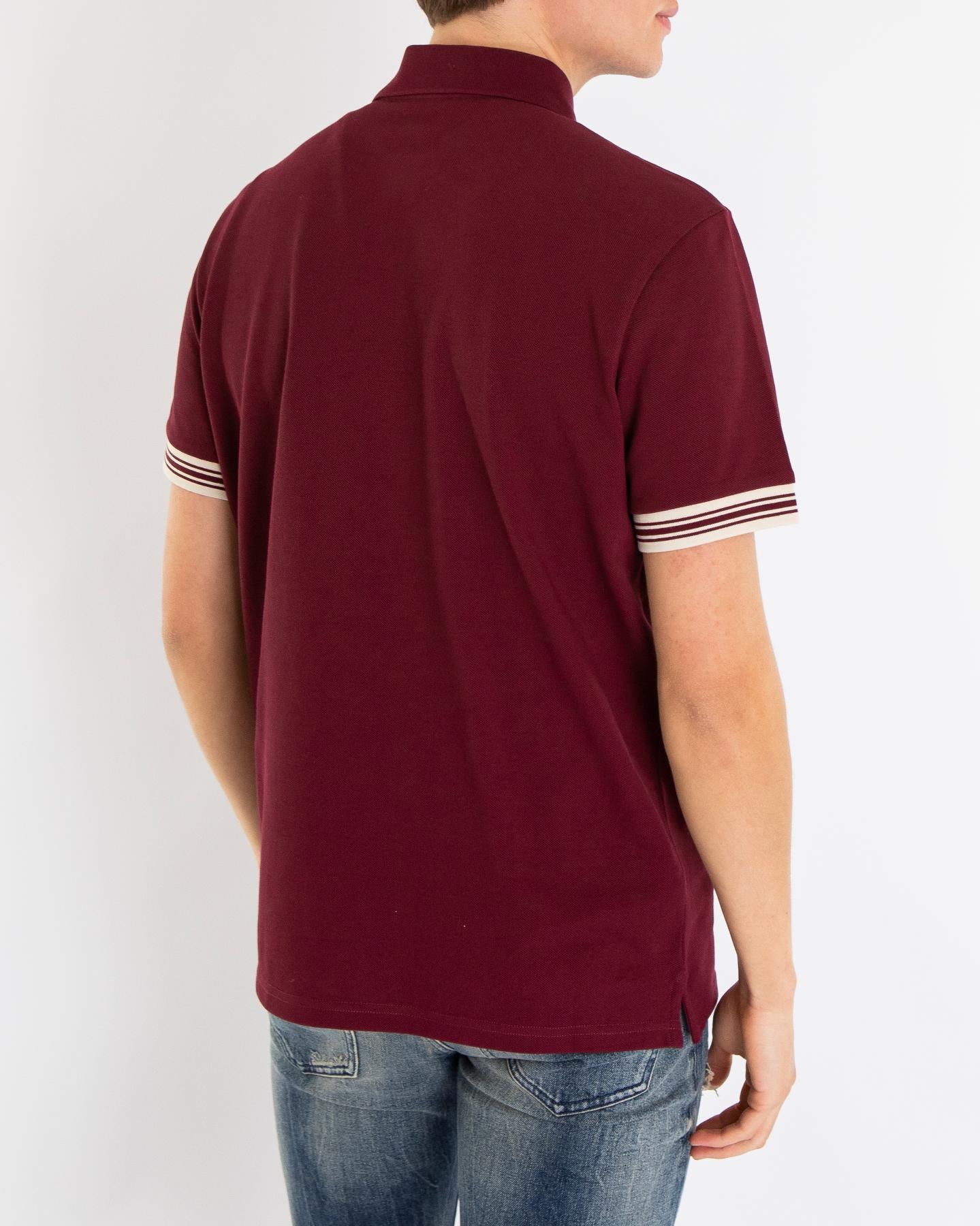 Heren Varsity Logo Polo Rood