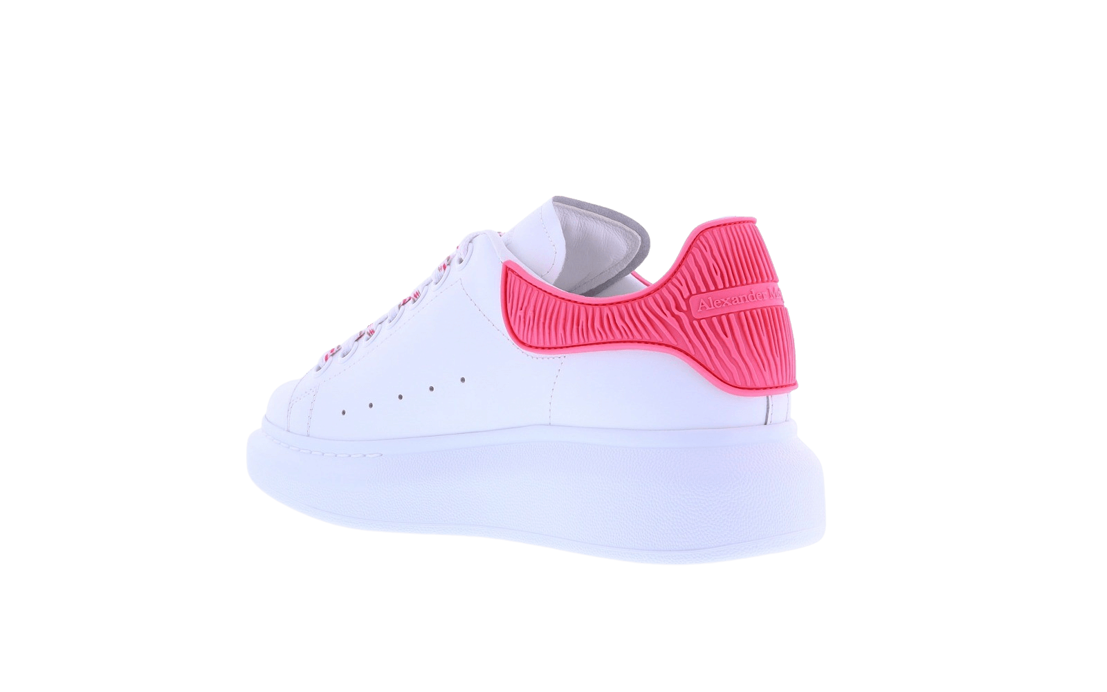 Dames Oversized Sneaker wit/coral