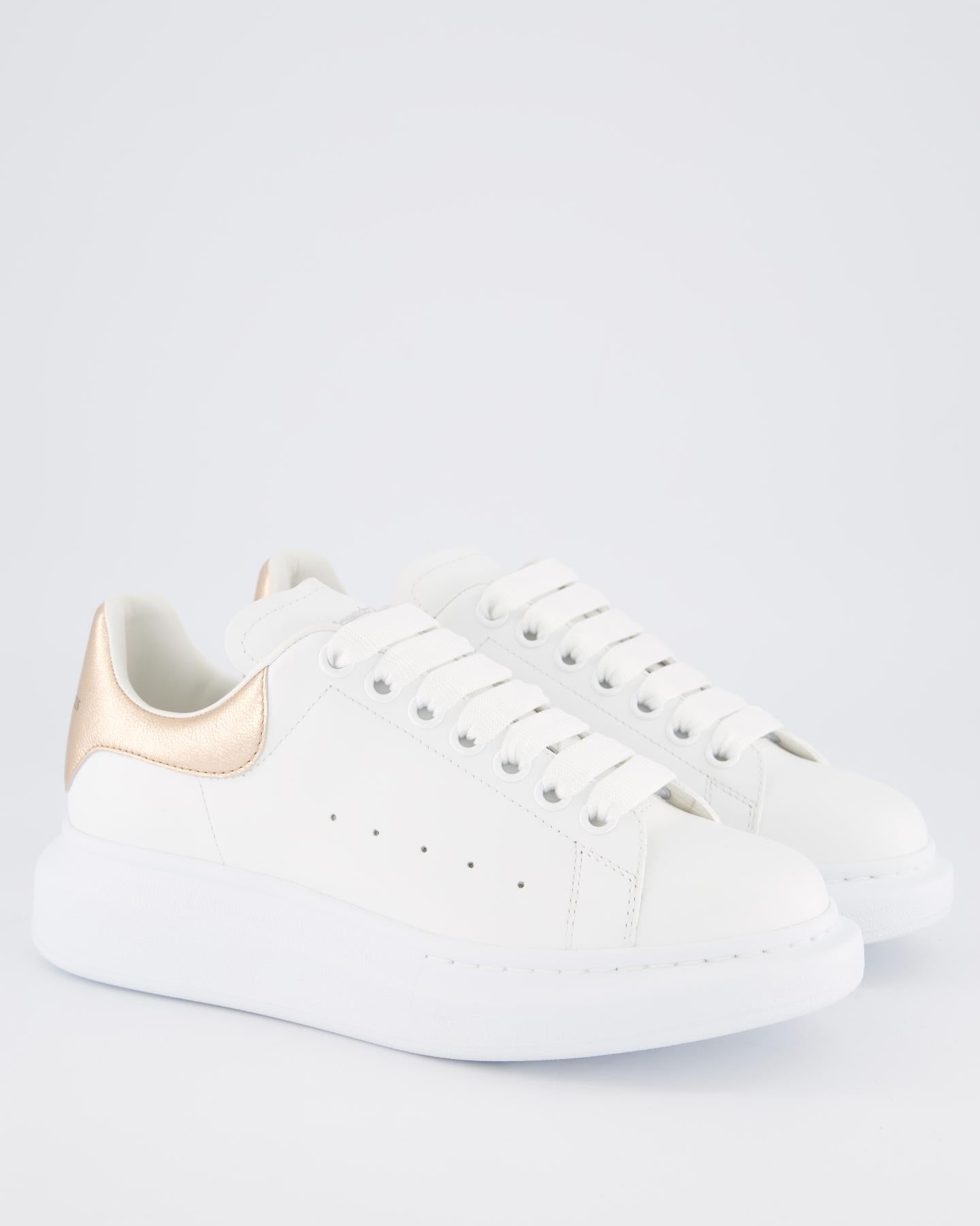 Dames Oversized Sneaker wit/goud