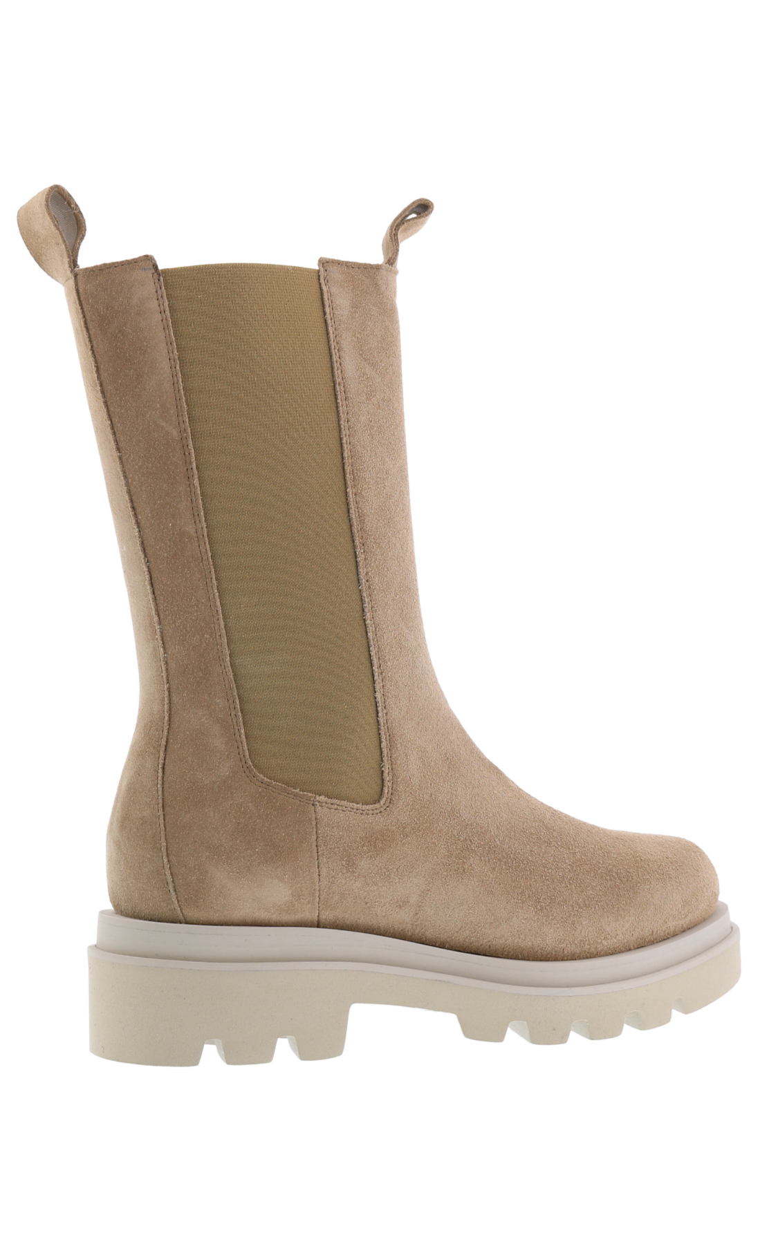 Dames Bloque Beige High Chelsea