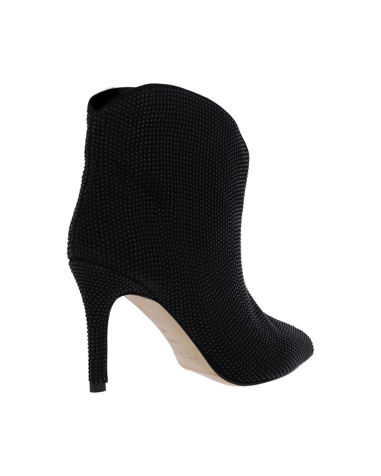 Dames TL-12636 Crystals Booty Zwart