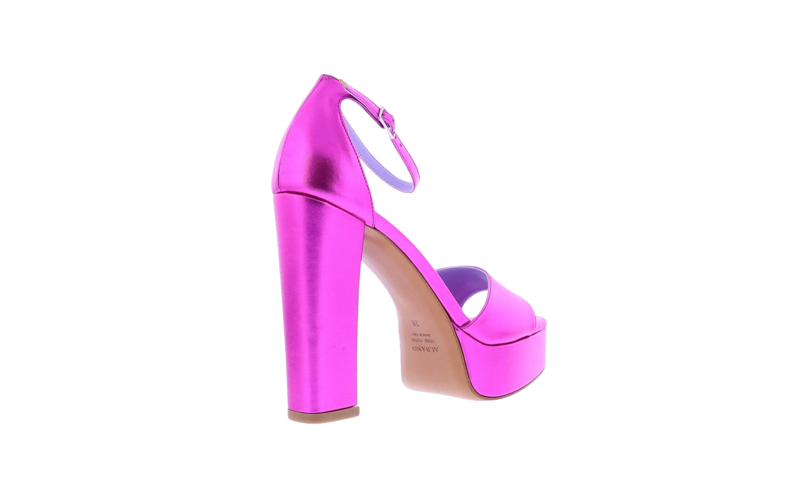 Dames Sandalo Metallic Fuxia