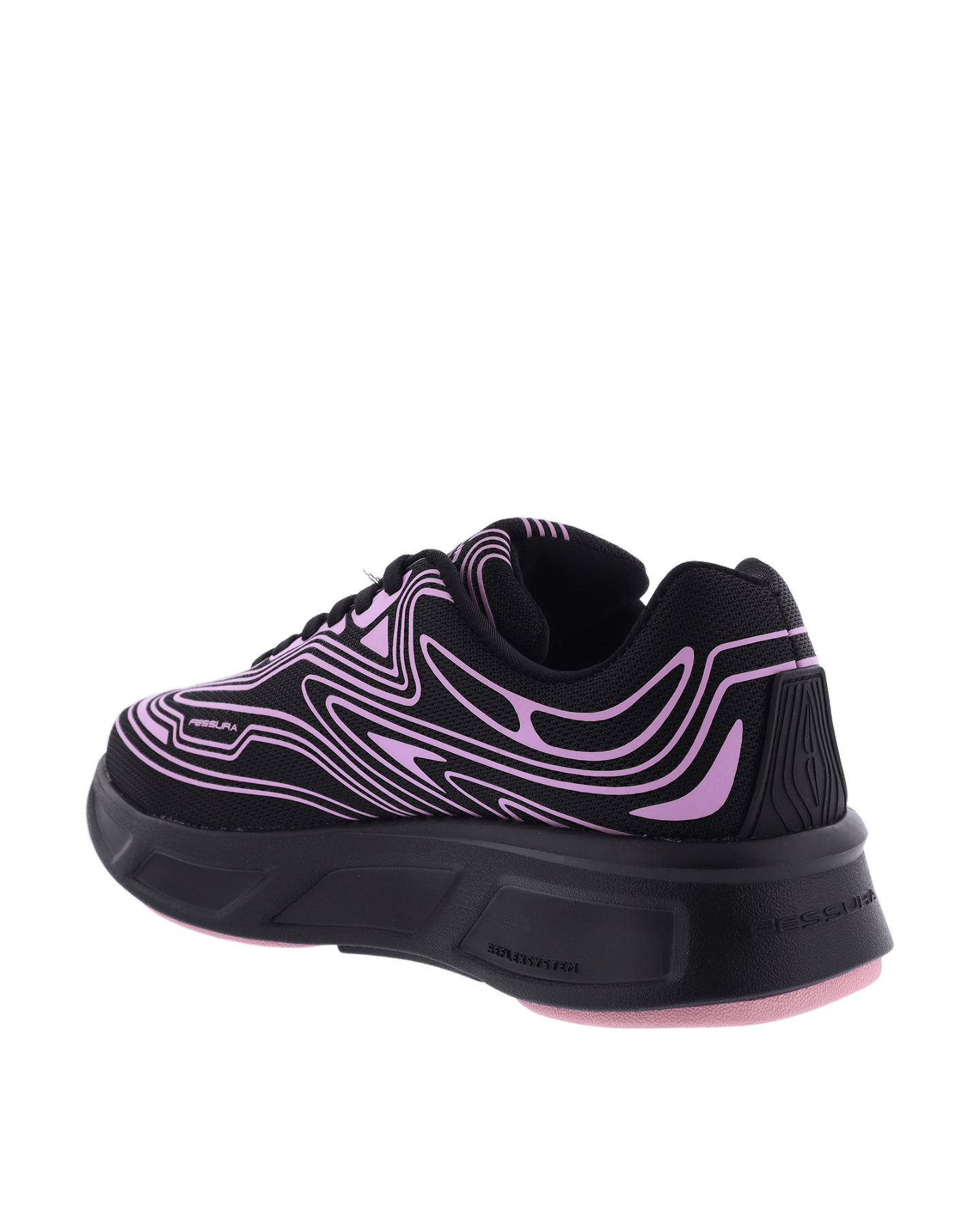 Dames Runflex 01 Sneaker Zwart/Roze