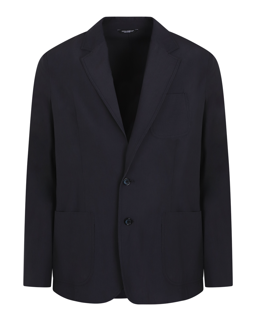 Heren Wool-Blended Blazer Blauw