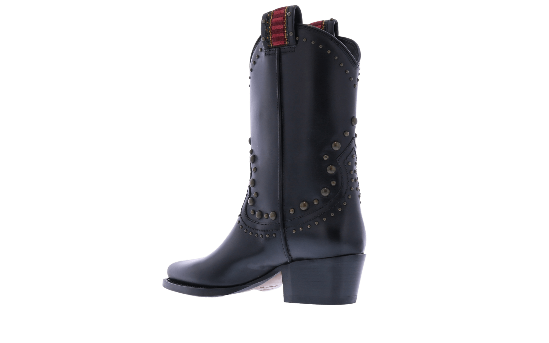 Dames Flat Boot West Studs